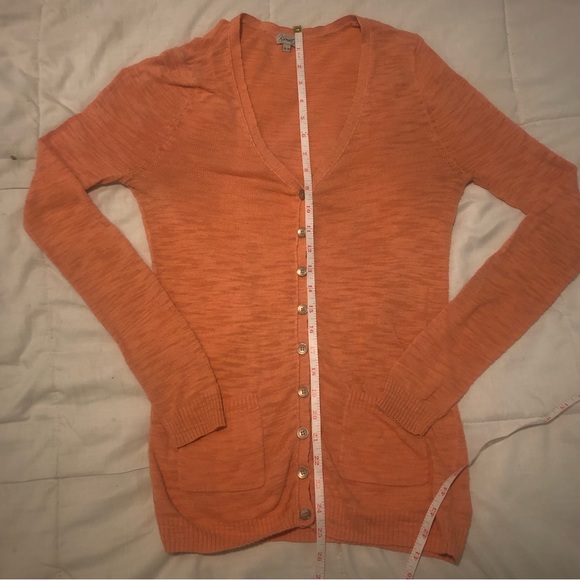 Kismet - Orange 🍊 Button Down Sweater - Picture 4 of 5